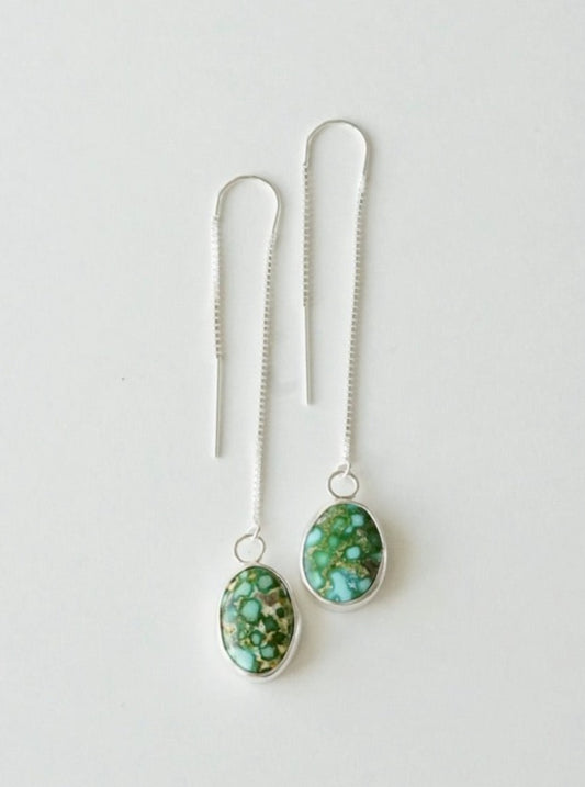 Turquoise Threader Earring (Sonoran Gold)