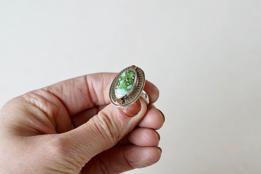 Small Sundial Ring (size 7)