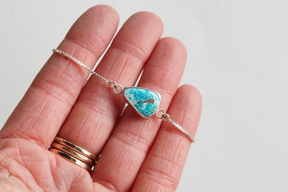 Box Chain Adjustable Bracelet (White Water)