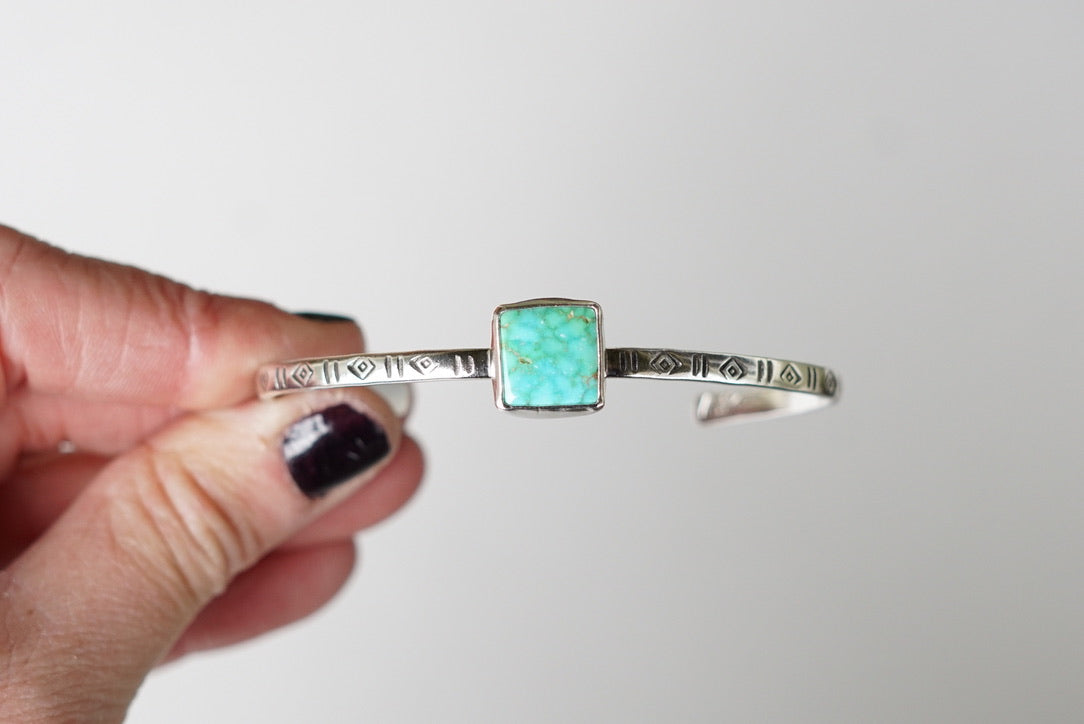 Stamped Cuff Bracelet (Kingman)