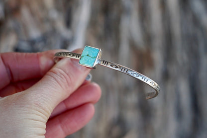 Stamped Cuff Bracelet (Sonoran Gold)