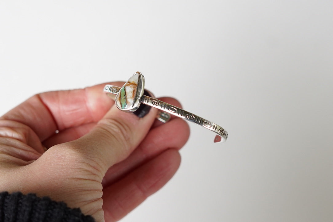 Stamped Cuff Bracelet (Royston Ribbon)