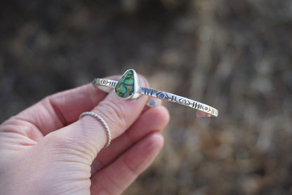 Stamped Silver Cuff (Sonoran Gold)