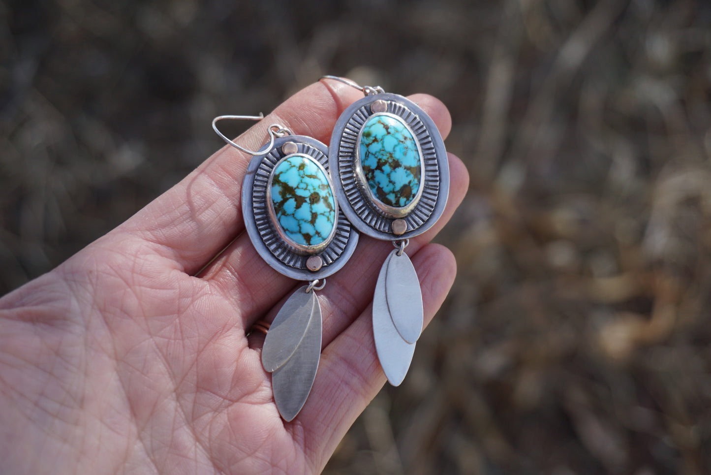 Large Sundial Earring (Kingman)