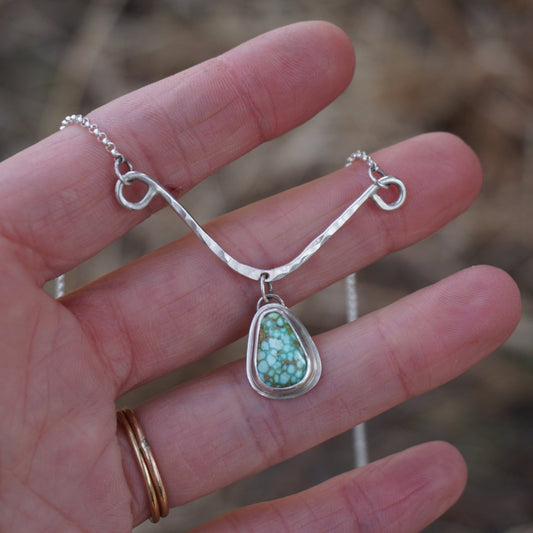 Hammered Drop Necklace (Sonoran Gold)