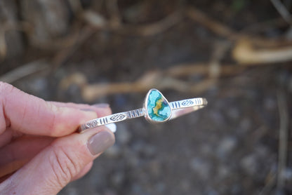 Stamped Cuff (White Water)