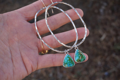 Hammered Organic Hoops (Sonoran Gold)
