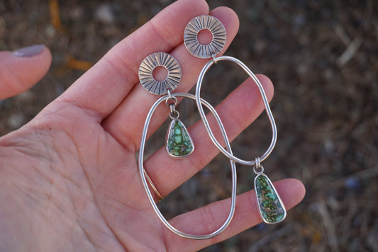 Full Circle Mismatched Earrings (Sonoran Gold)