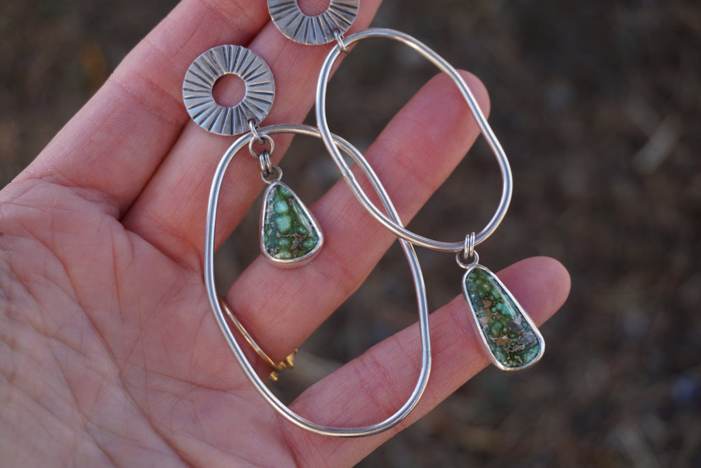 Full Circle Mismatched Earrings (Sonoran Gold)