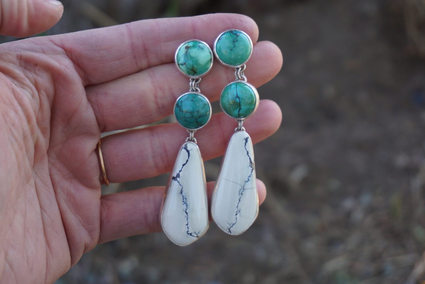 Cascade Statement Earring (Ivory Creek & Yungai)