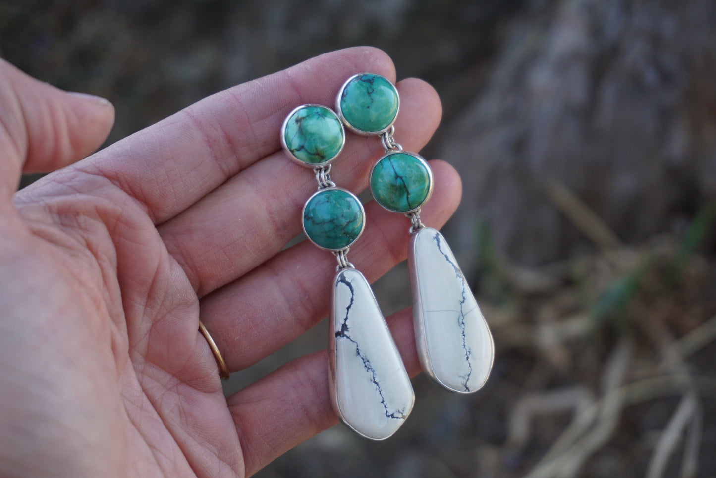 Cascade Statement Earring (Ivory Creek & Yungai)