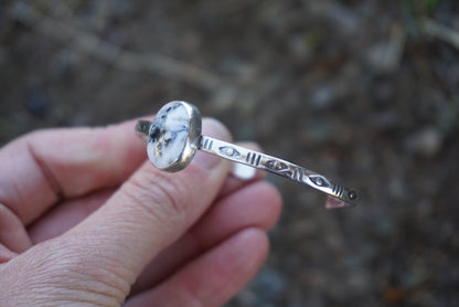 Stamped Cuff (White Buffalo)