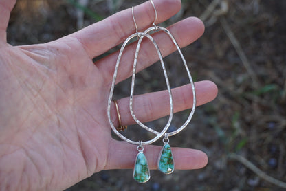 Hammered Organic Hoops (Sonoran Gold)