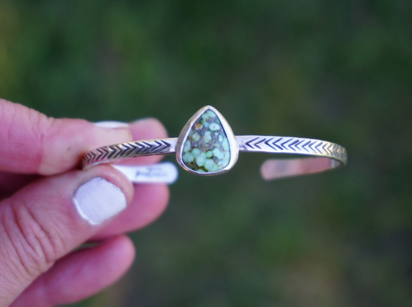 Stamped Cuff Bracelet (Sonoran Gold)