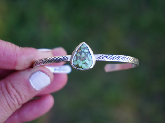 Stamped Cuff Bracelet (Sonoran Gold)
