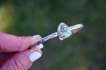 Stamped Cuff Bracelet (Sonoran Gold)