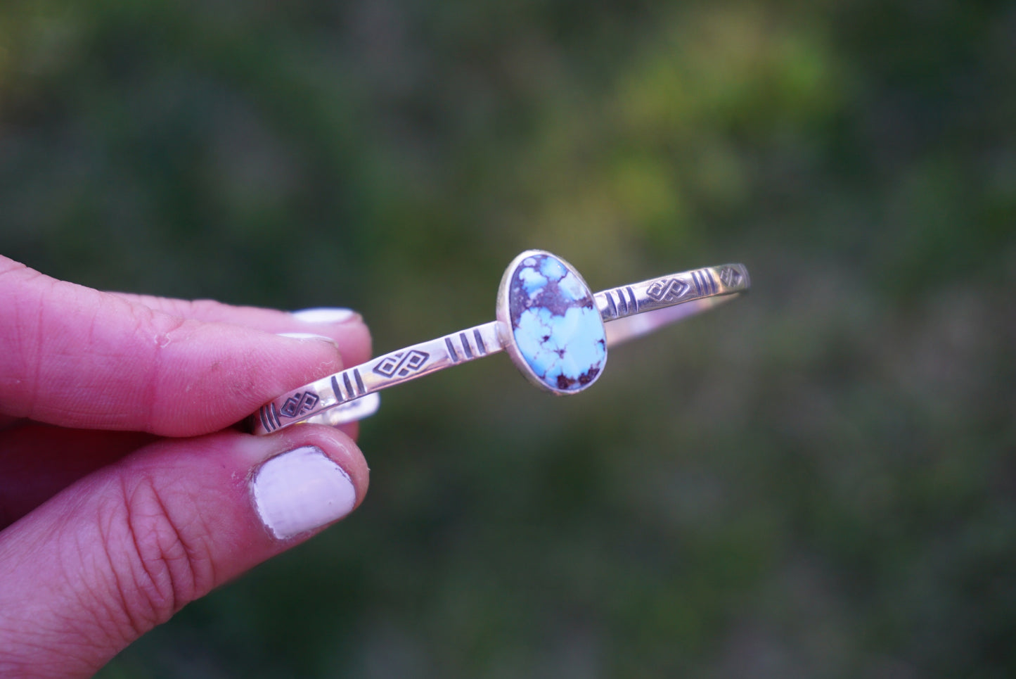 Stamped Cuff Bracelet (Golden Hill)