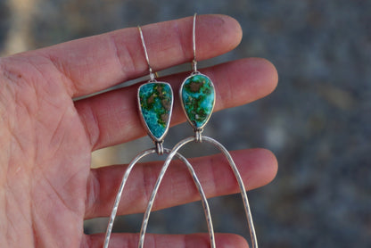 Hammered Organic Hoops (Sonoran Gold)