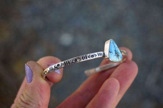 Stamped Cuff Bracelet (Golden Hill)