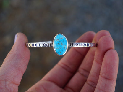 Stamped Cuff Bracelet (Kingman)