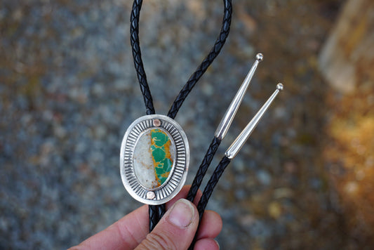 Sundial Bolo Tie (Royston Ribbon)