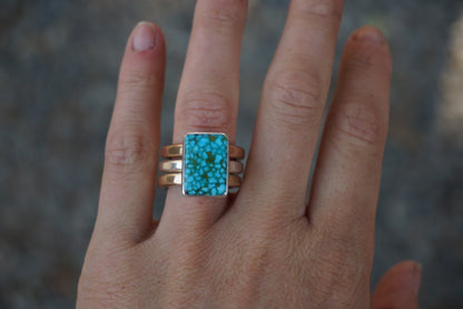 Gold & Silver Stacker Ring (Size 7)