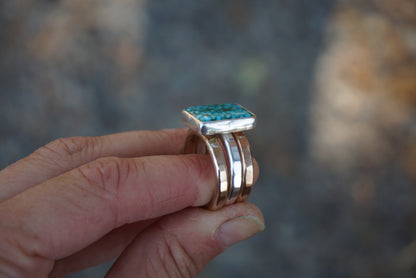 Gold & Silver Stacker Ring (Size 7)