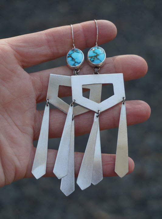 Silver Wind Chime Earrings