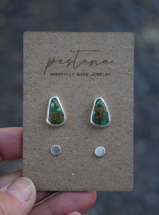 Turquoise Stud Set (Sonroan Gold)