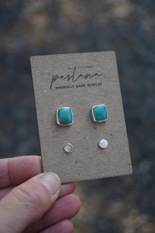 Turquoise Stud Set (Fox Turquoise)
