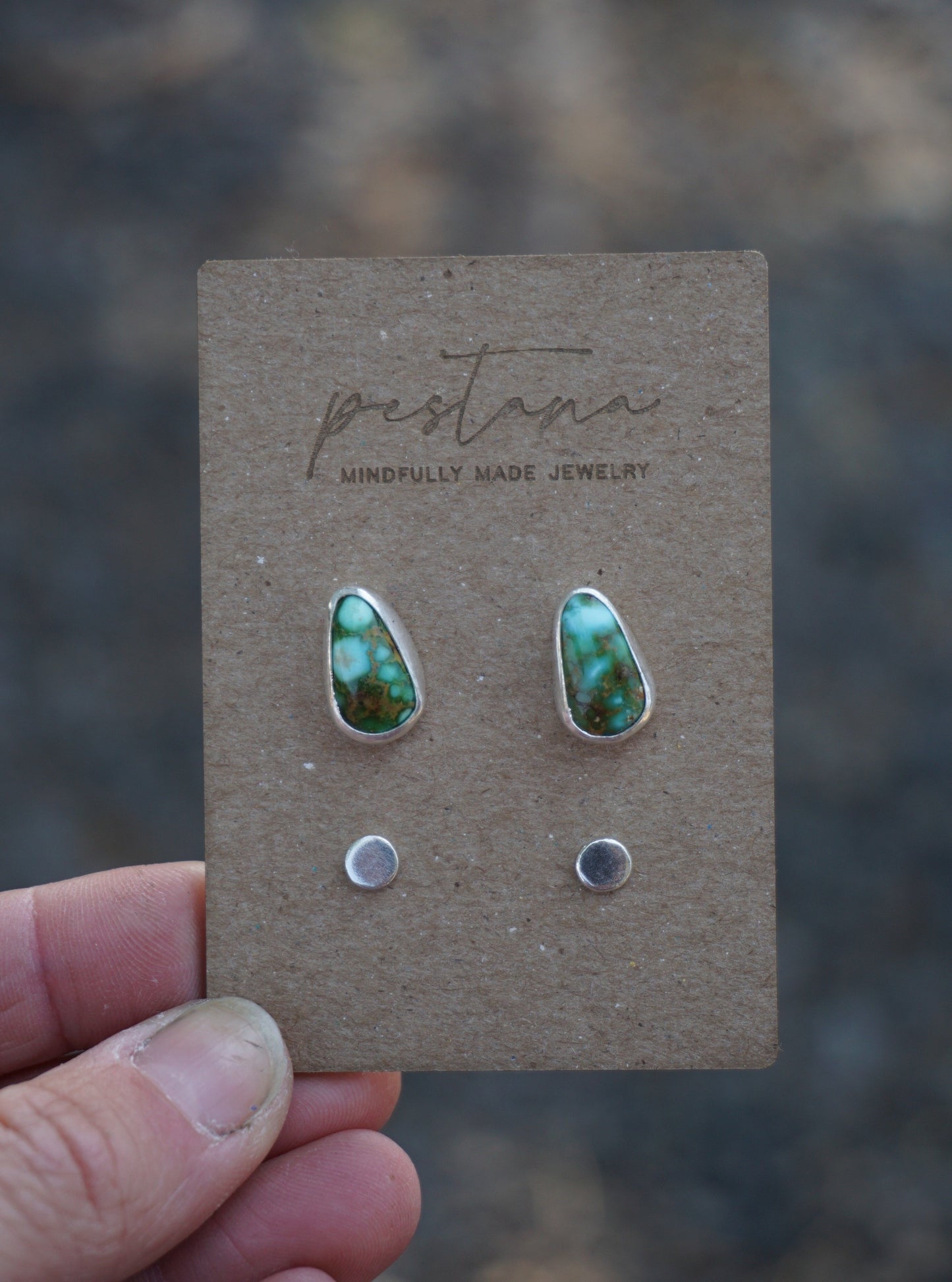 Turquoise Stud Set (Sonoran Gold Turquoise)