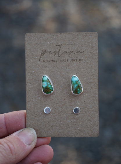 Turquoise Stud Set (Sonoran Gold Turquoise)