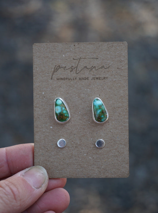 Turquoise Stud Set (Sonoran Gold Turquoise)