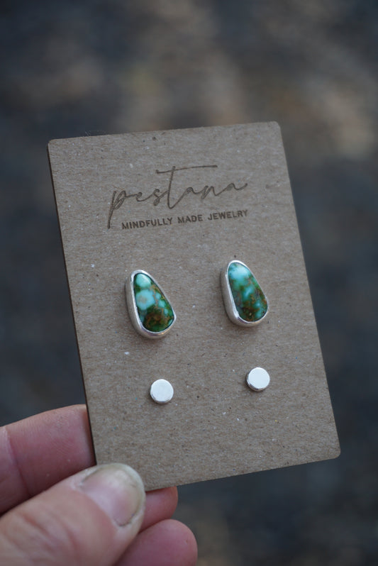 Turquoise Stud Set (Sonoran Gold Turquoise)