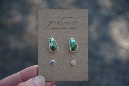 Turquoise Stud Set (Sonoran Gold Turquoise)