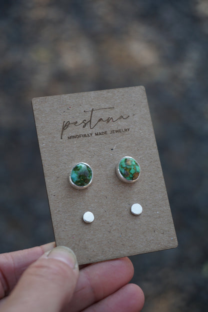 Turquoise Stud Set (Sonoran Gold Turquoise)