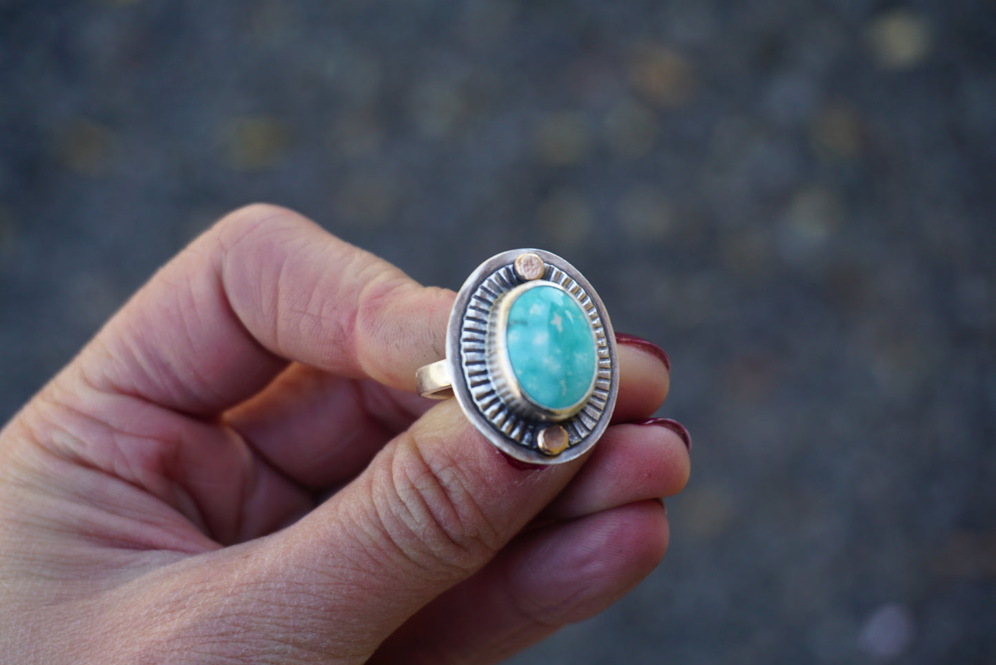 Small Sundial Ring (size 8)