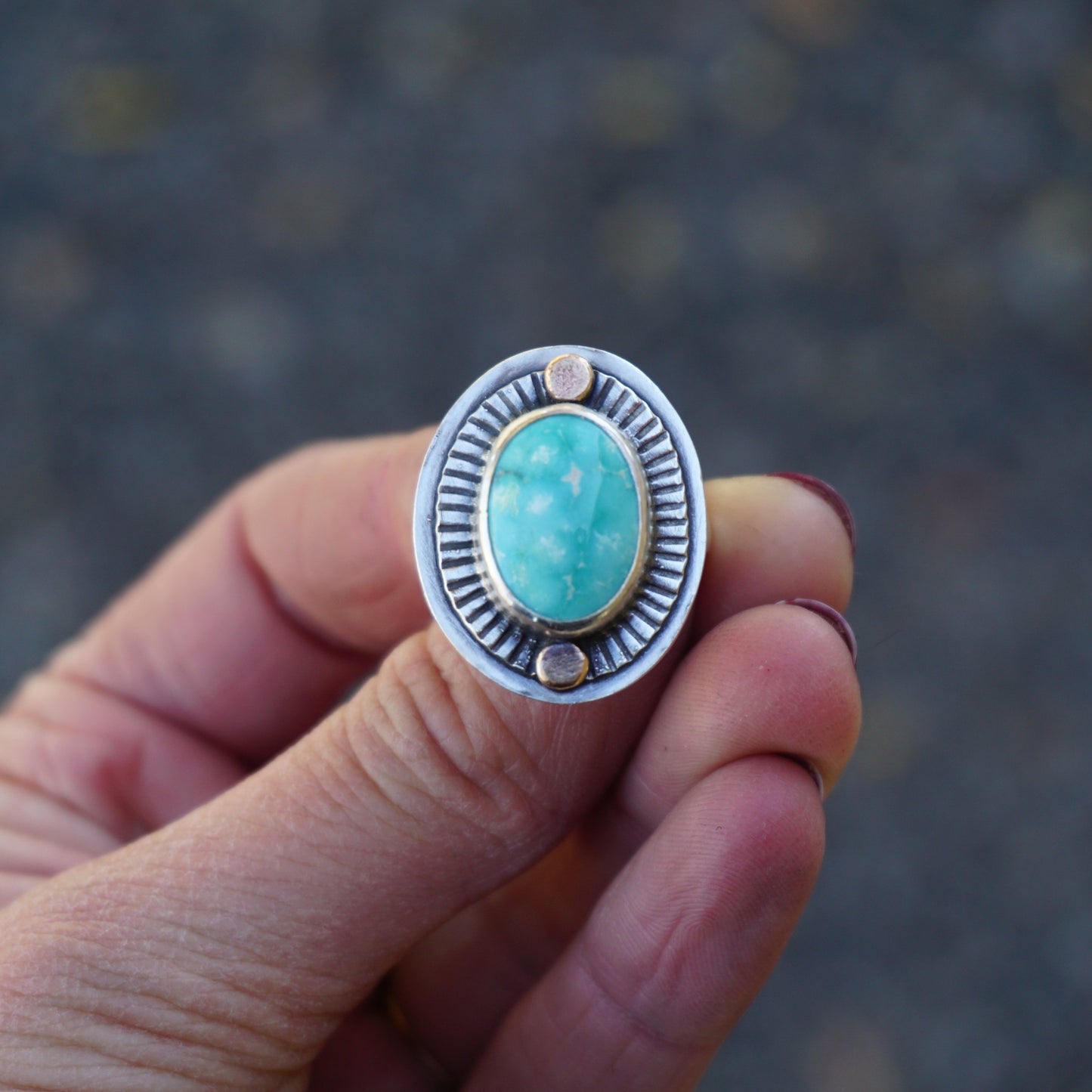 Small Sundial Ring (size 8)