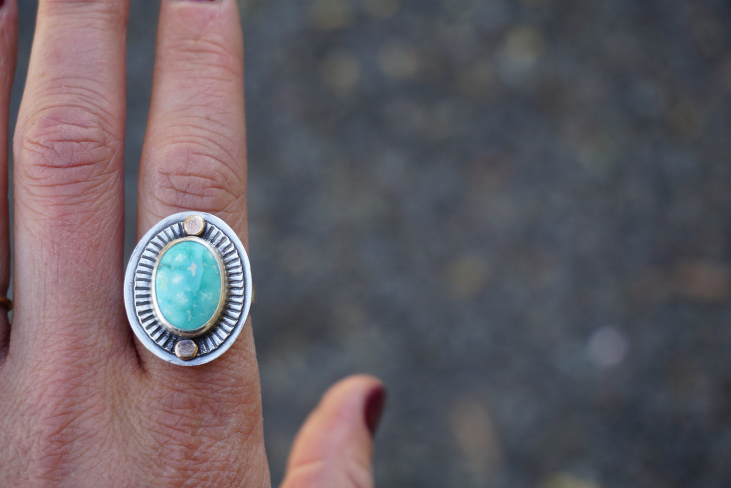 Small Sundial Ring (size 8)