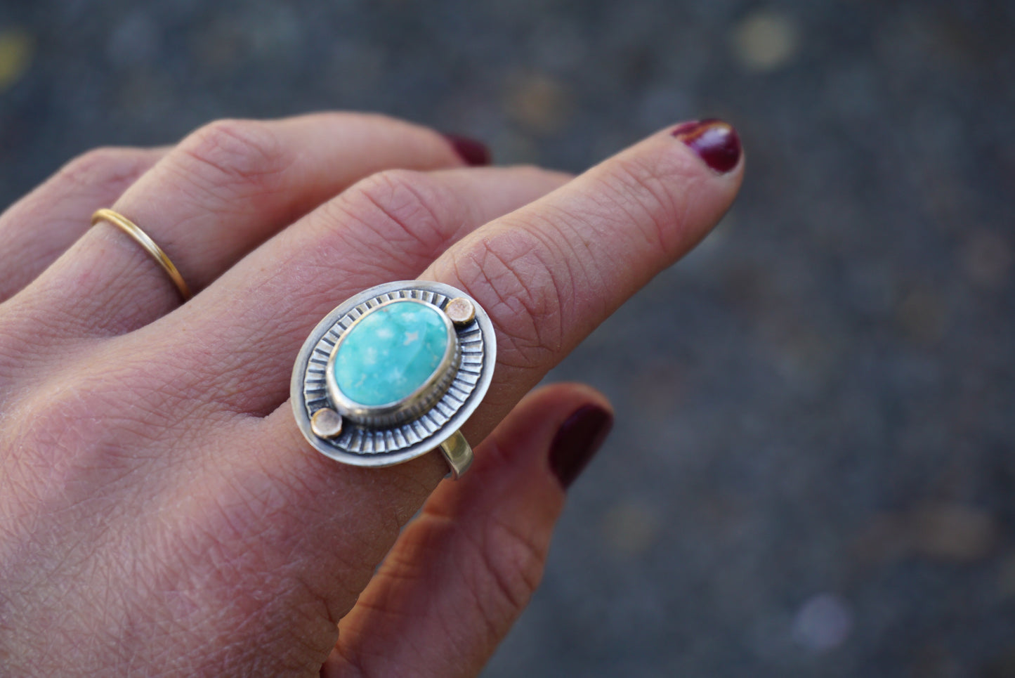 Small Sundial Ring (size 8)
