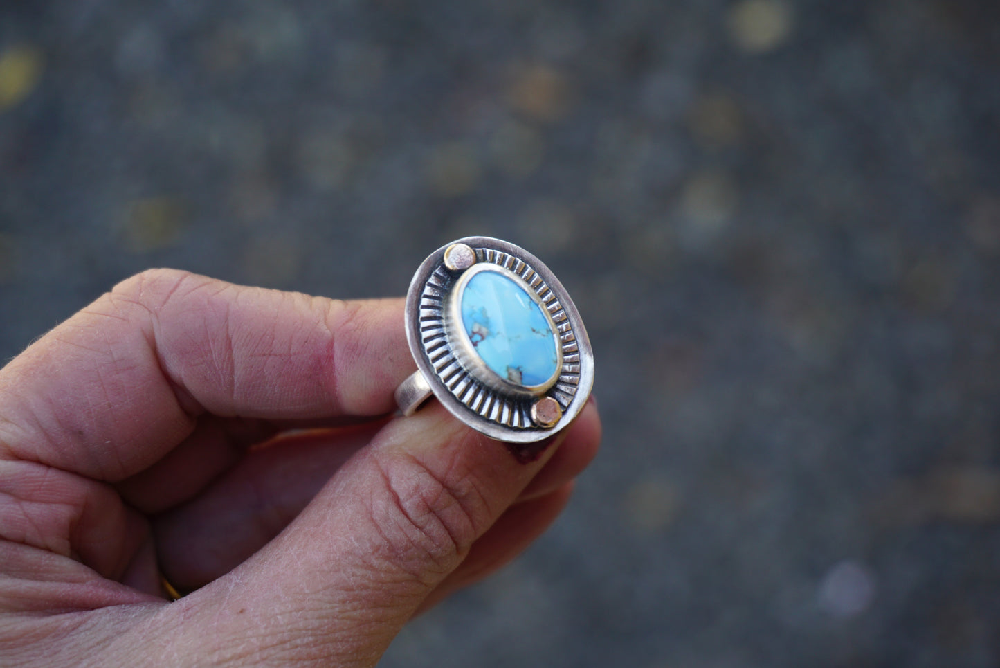 Small Sundial Ring (size 8.5)