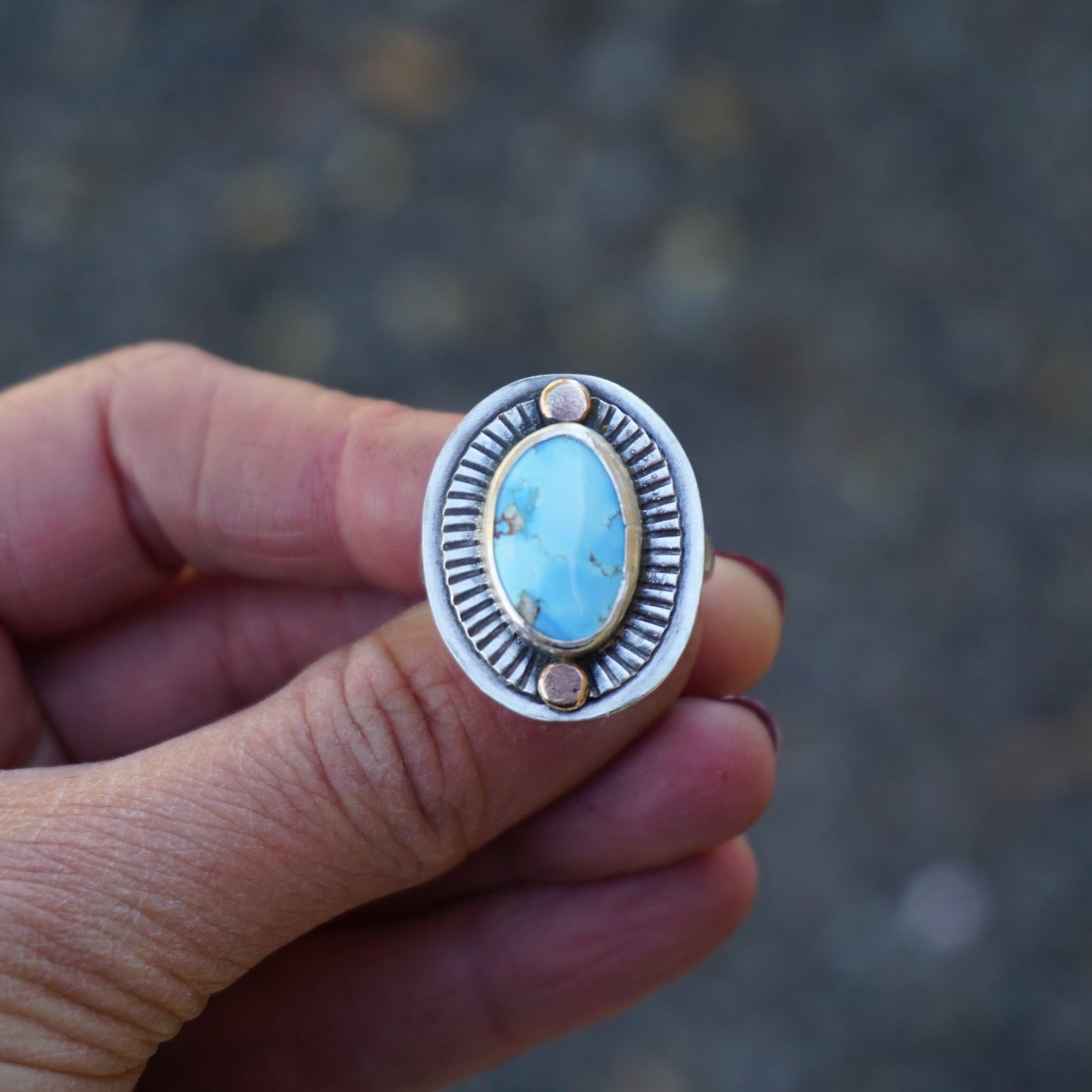 Small Sundial Ring (size 8.5)