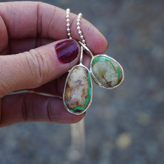 Turquoise Wrap Necklace (Royston Ribbon)