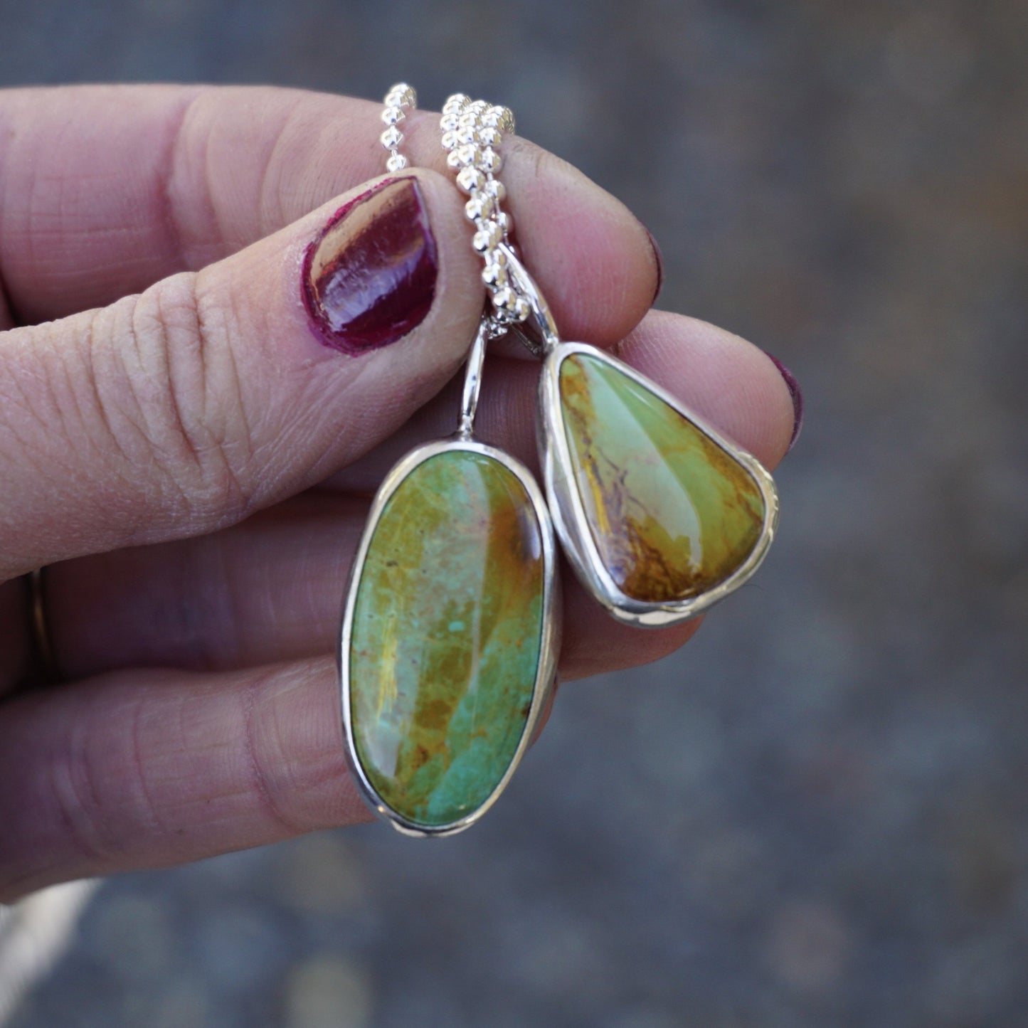 Turquoise Wrap Necklace (Evans)