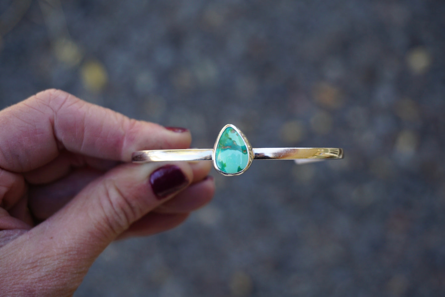 Stamped Cuff Bracelet (Sonoran Gold)