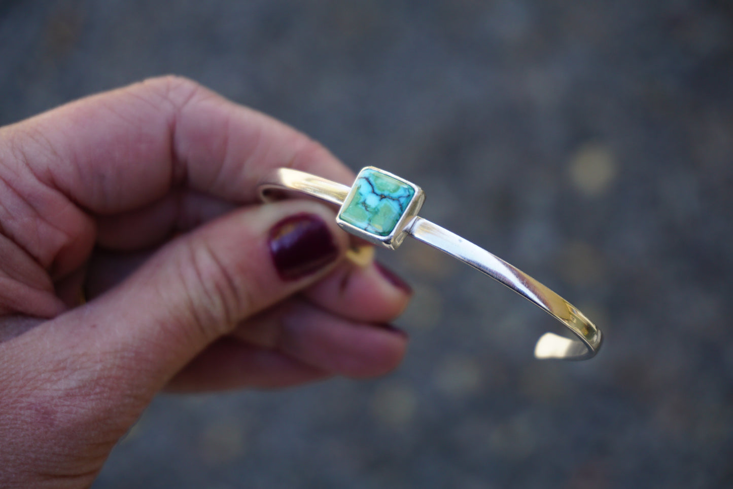 Stamped Cuff Bracelet (Sonoran Gold)