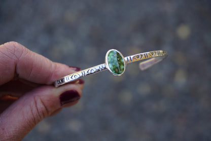 Stamped Cuff Bracelet (Sonoran Gold)