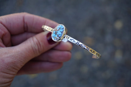 Stamped Cuff Bracelet (Golden Hill)