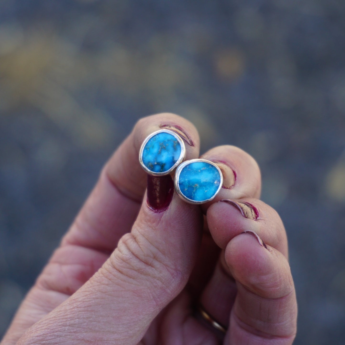 Stud Earrings (Sleeping Beauty)