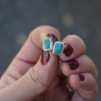 Stud Earrings (Fox Turquoise)